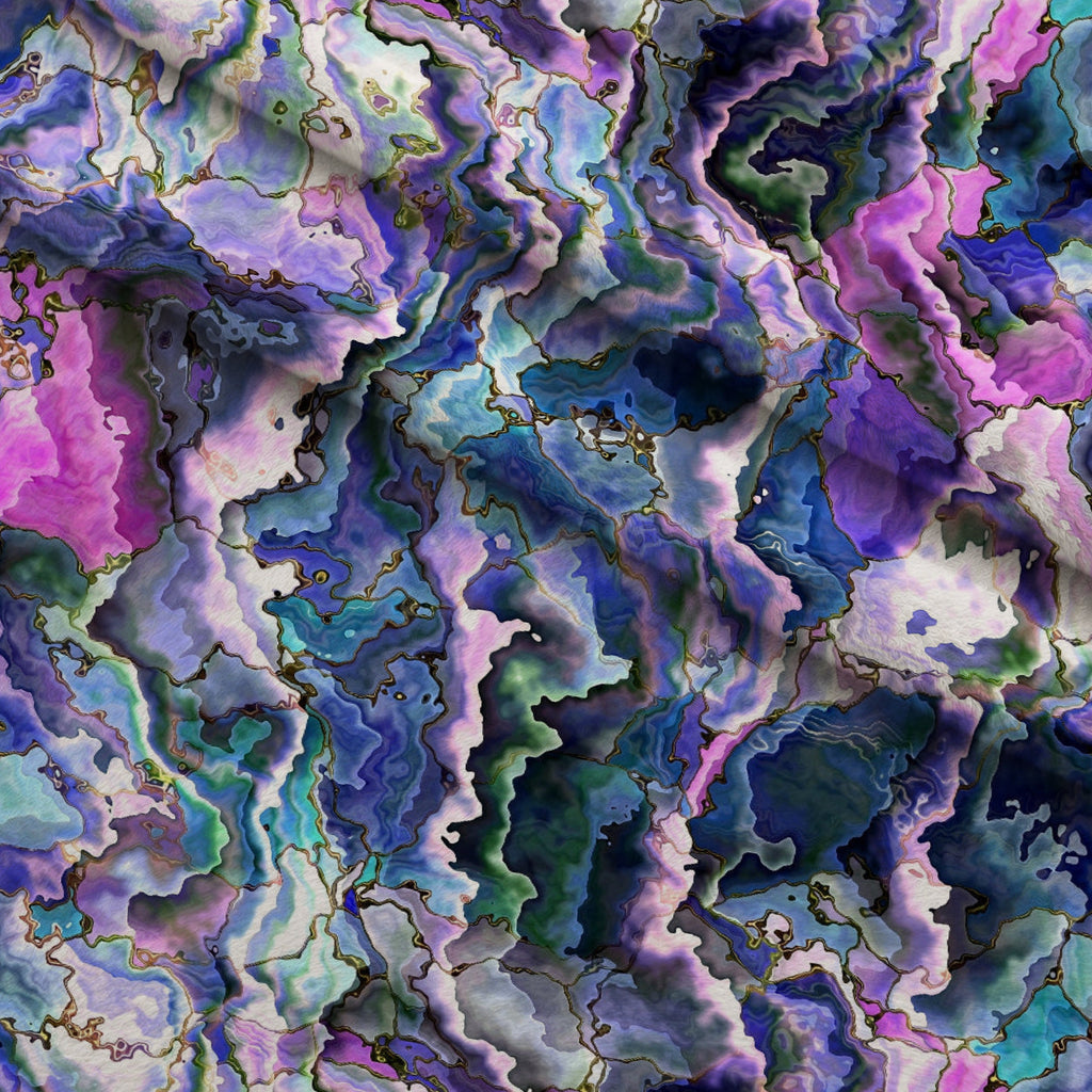 Marbled Opal Pattern 9 Fleece Fabric — fleece fabric folded close-up preview (mv-fleece-v1:lying)