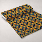 Marigold Mosaic Pattern 11 Fleece Fabric — fleece fabric unrolled bolt preview (mv-fleece-v1:bolt)