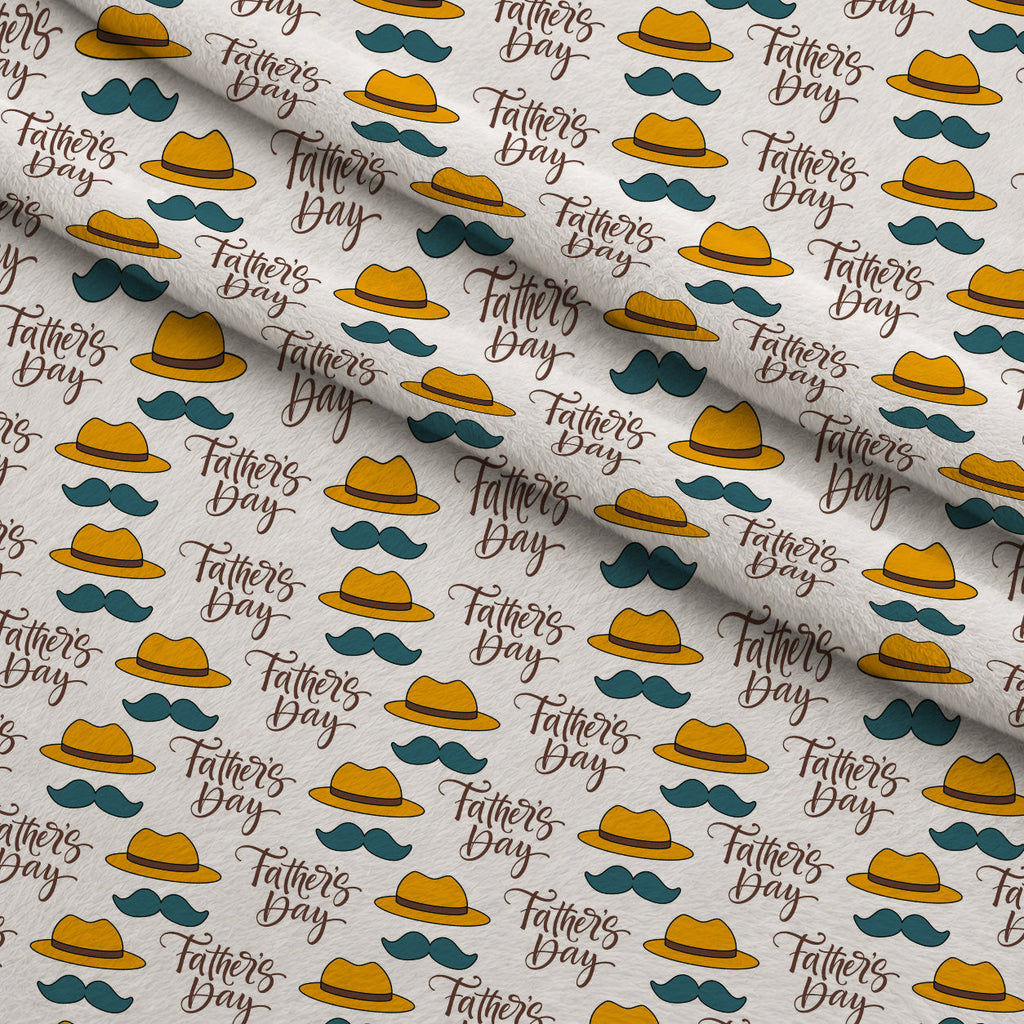 Marigold Tweed Pattern 5 Fleece Fabric — fleece fabric folded close-up preview (mv-fleece-v1:lying)