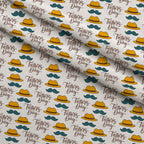 Marigold Tweed Pattern 5 Fleece Fabric — fleece fabric folded close-up preview (mv-fleece-v1:lying)