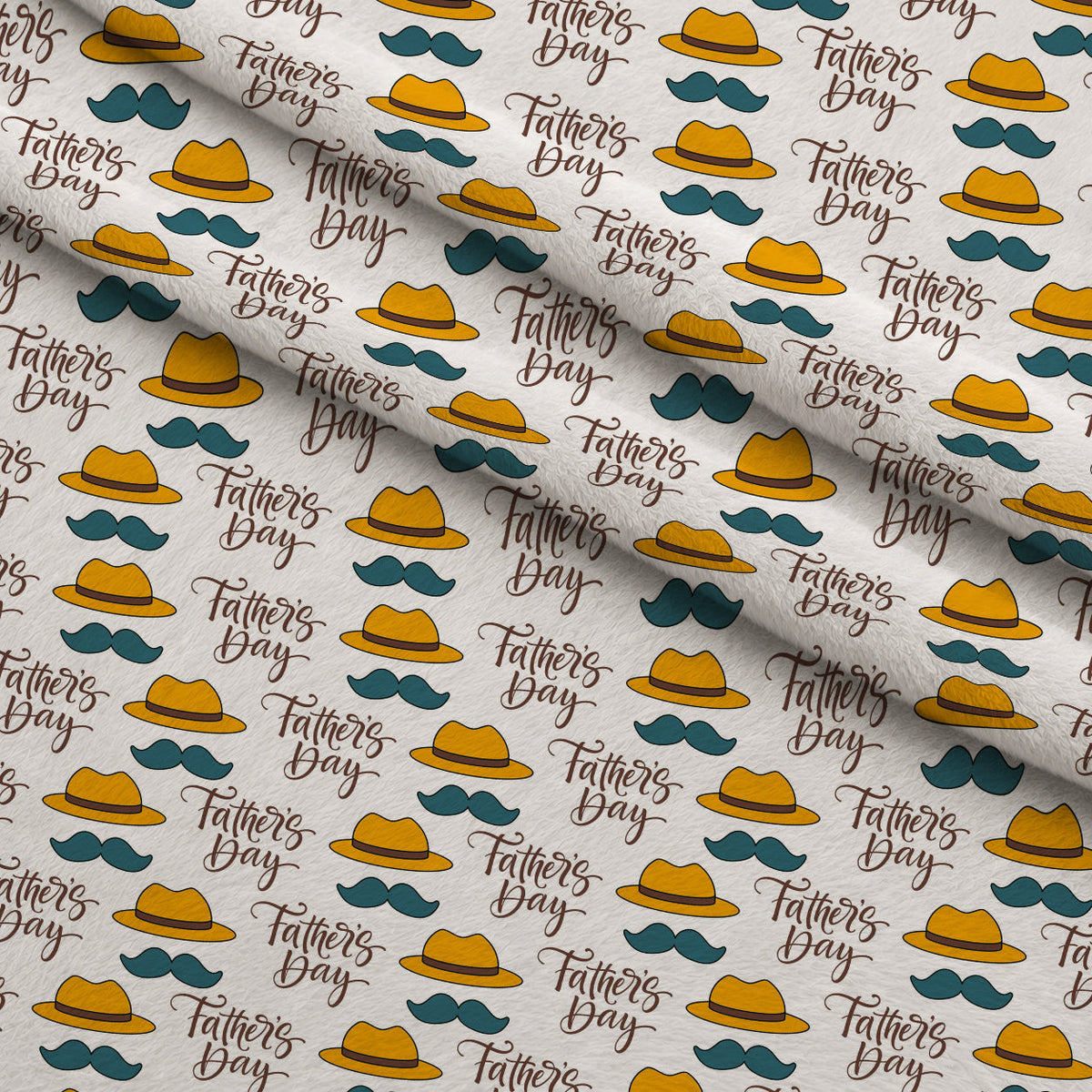 Marigold Tweed Pattern 5 Fleece Fabric — fleece fabric folded close-up preview (mv-fleece-v1:lying)