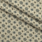 Mariner's Star Pattern 2 Fleece Fabric — fleece fabric folded close-up preview (mv-fleece-v1:lying)