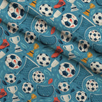 Match Day Pattern 10 Fleece Fabric — fleece fabric folded close-up preview (mv-fleece-v1:lying)