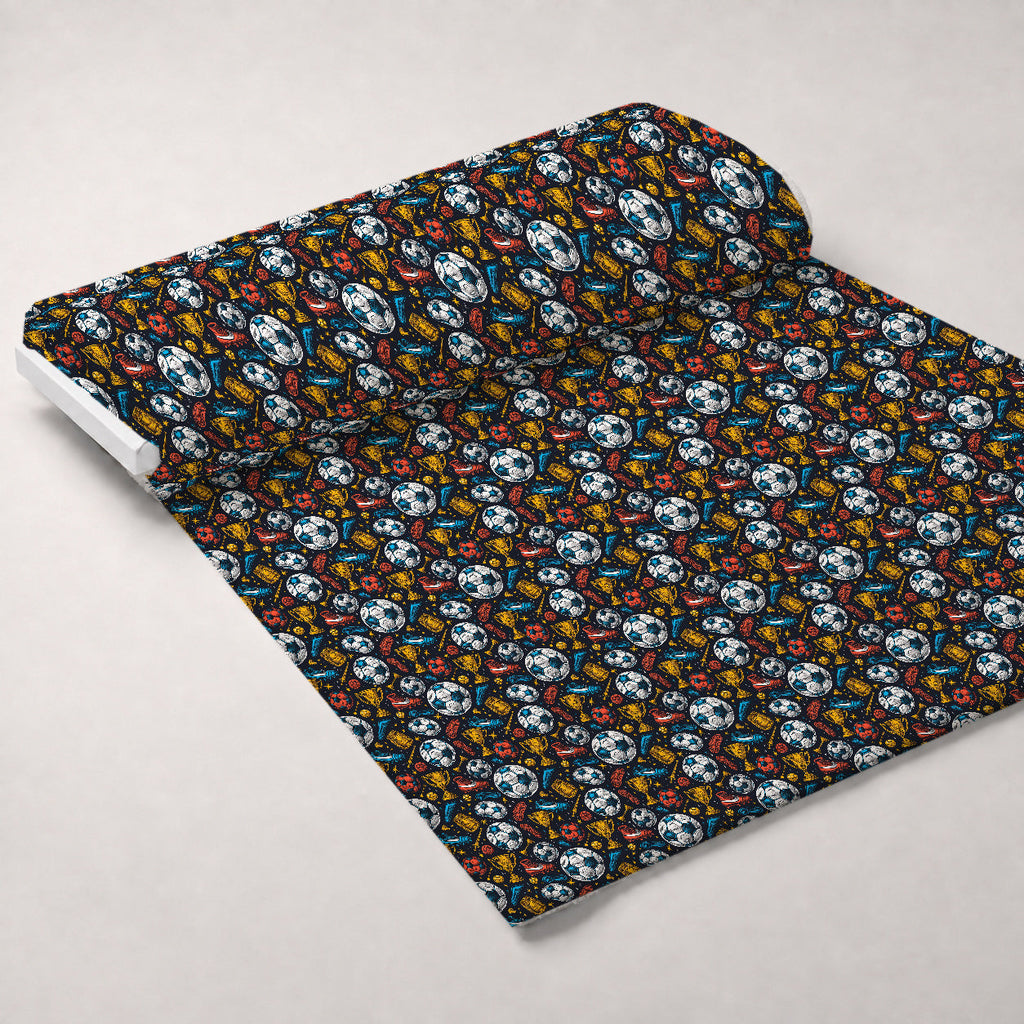 Match Day Pattern 13 Fleece Fabric — fleece fabric unrolled bolt preview (mv-fleece-v1:bolt)