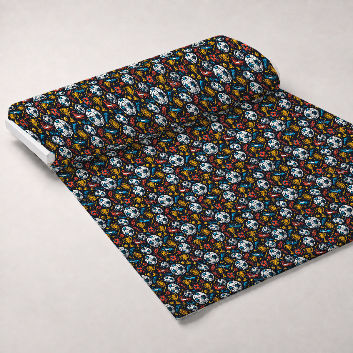 Match Day Pattern 13 Fleece Fabric — fleece fabric unrolled bolt preview (mv-fleece-v1:bolt)
