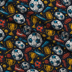 Match Day Pattern 13 Fleece Fabric — fleece fabric folded close-up preview (mv-fleece-v1:lying)