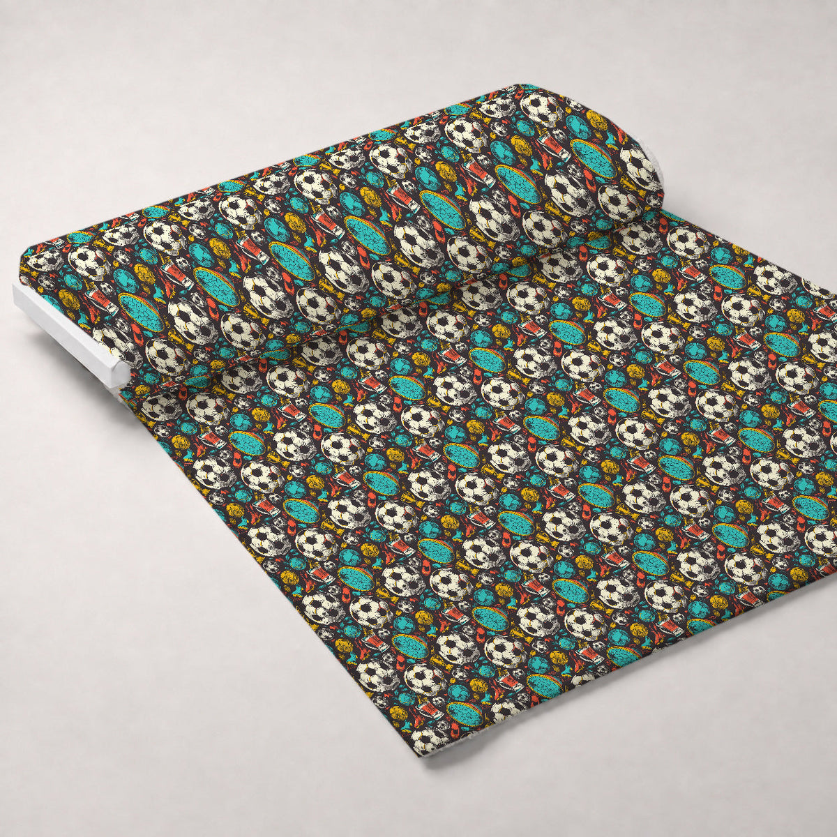Match Day Pattern 3 Fleece Fabric — fleece fabric unrolled bolt preview (mv-fleece-v1:bolt)