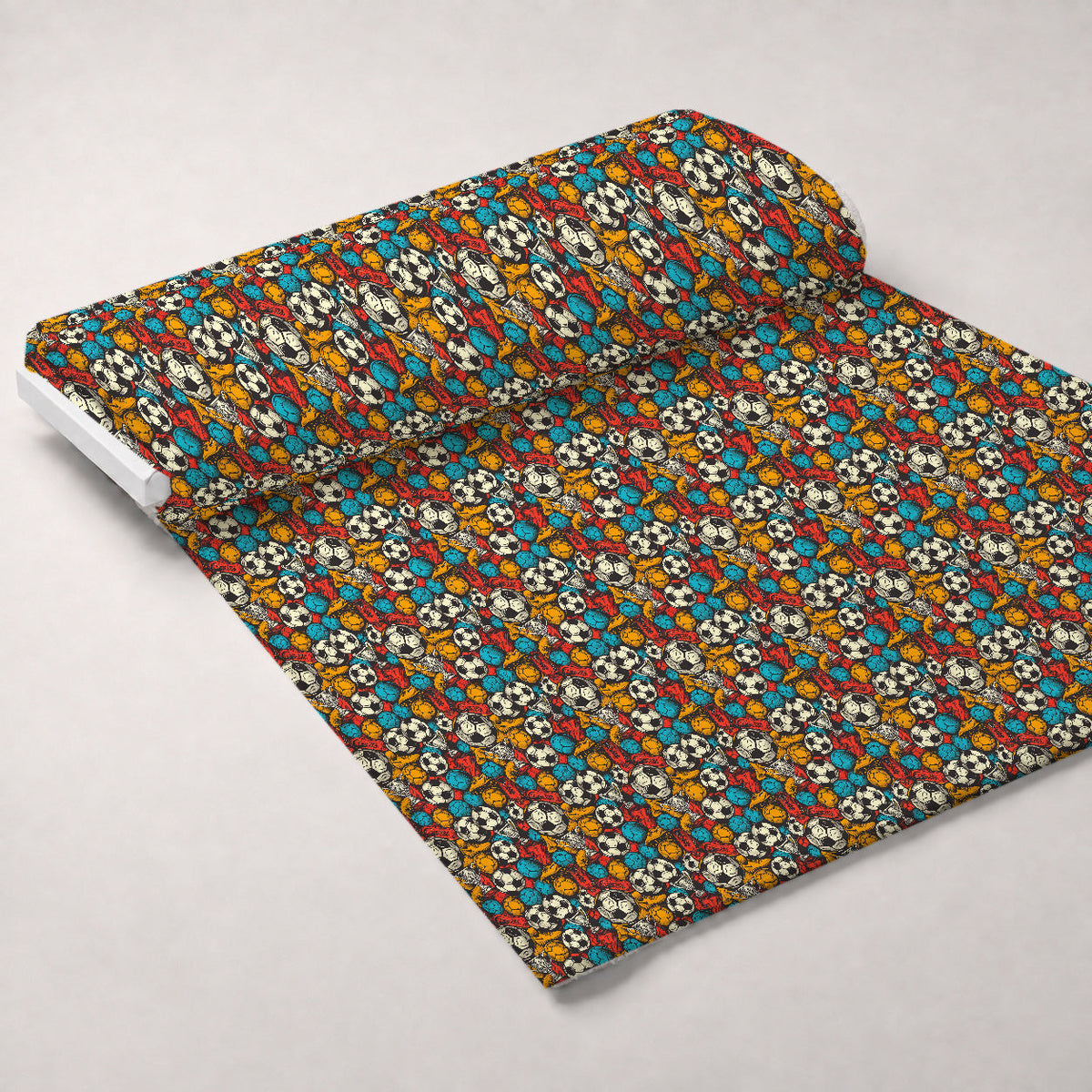 Match Day Pattern 4 Fleece Fabric — fleece fabric unrolled bolt preview (mv-fleece-v1:bolt)
