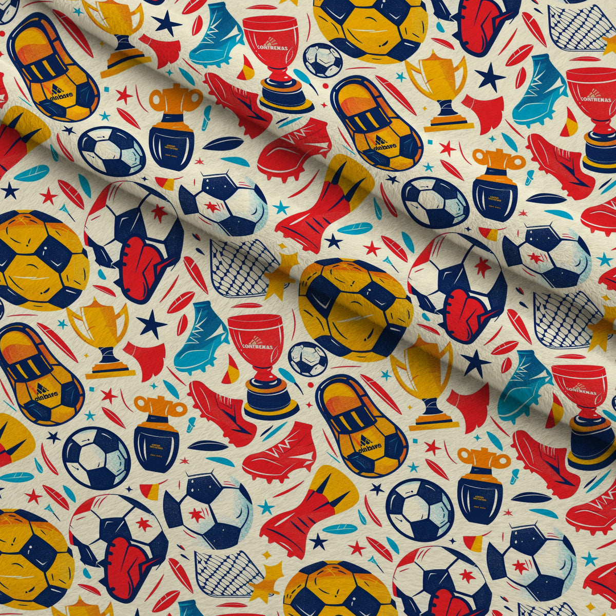 Match Day Pattern 8 Fleece Fabric — fleece fabric folded close-up preview (mv-fleece-v1:lying)