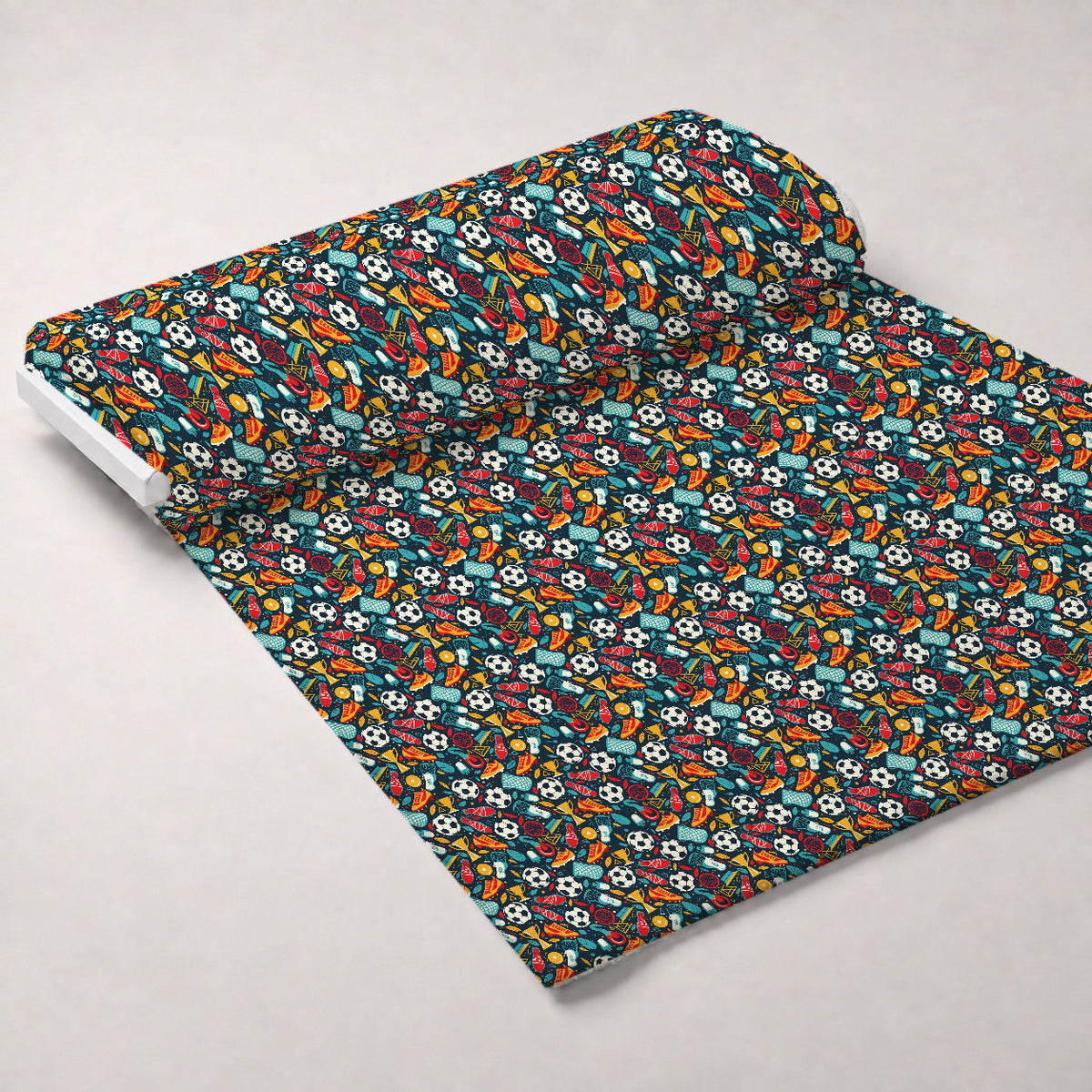 Match Day Pattern 9 Fleece Fabric — fleece fabric unrolled bolt preview (mv-fleece-v1:bolt)