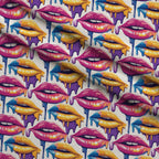 Melting Kisses Pattern 12 Fleece Fabric — fleece fabric folded close-up preview (mv-fleece-v1:lying)