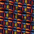Melting Kisses Pattern 3 Fleece Fabric — fleece fabric folded close-up preview (mv-fleece-v1:lying)