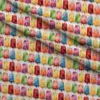 Melty Rainbow Pops Pattern 7 Fleece Fabric — fleece fabric folded close-up preview (mv-fleece-v1:lying)