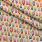 Melty Rainbow Pops Pattern 8 Fleece Fabric — fleece fabric folded close-up preview (mv-fleece-v1:lying)