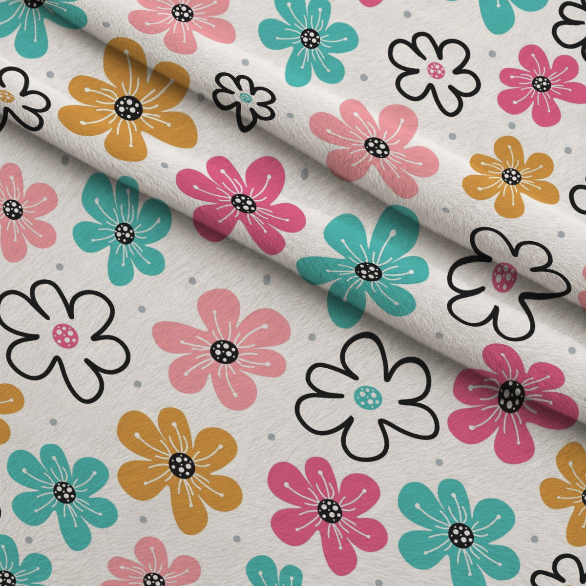 Memphis Confetti Pattern 10 Fleece Fabric — fleece fabric folded close-up preview (mv-fleece-v1:lying)