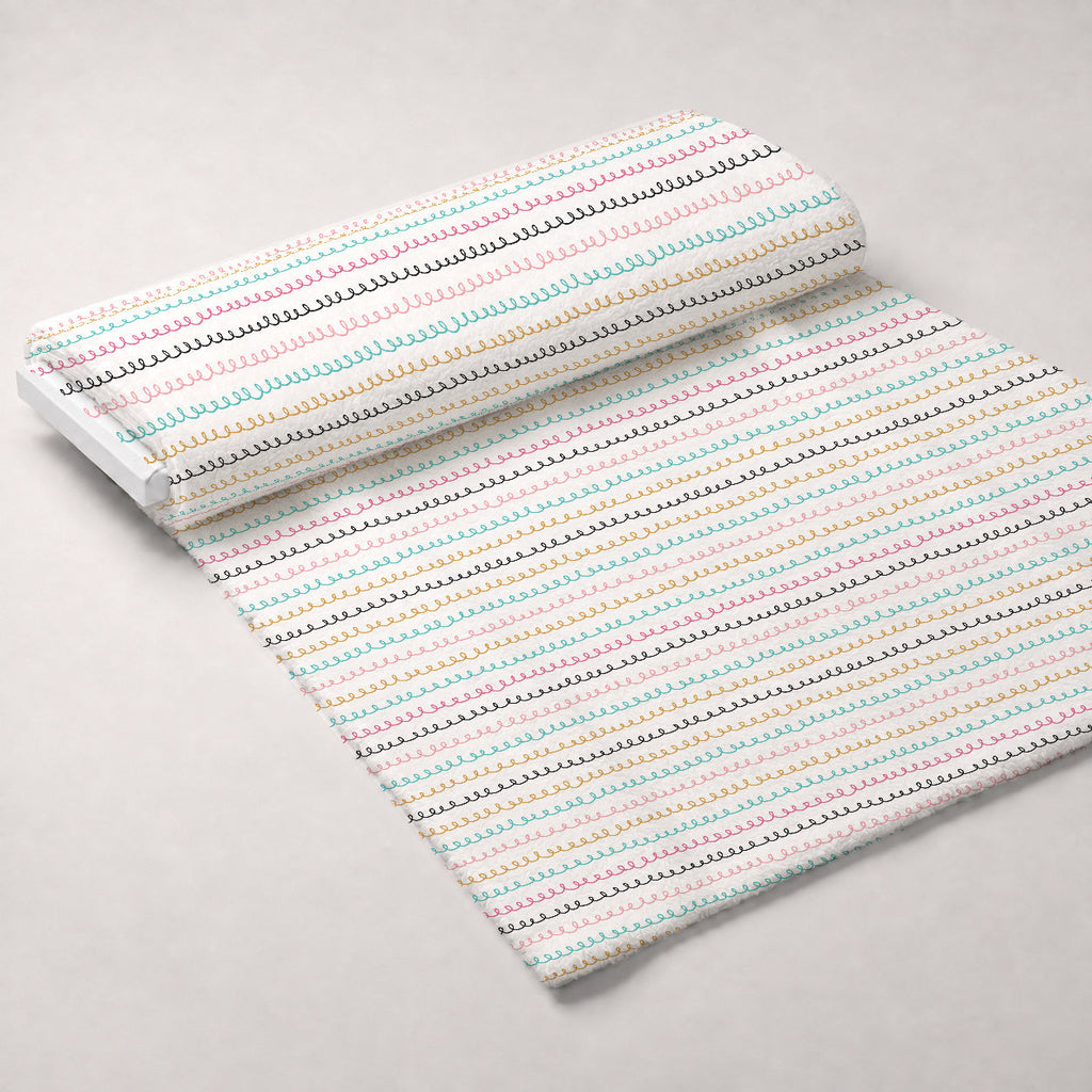 Memphis Confetti Pattern 11 Fleece Fabric — fleece fabric unrolled bolt preview (mv-fleece-v1:bolt)