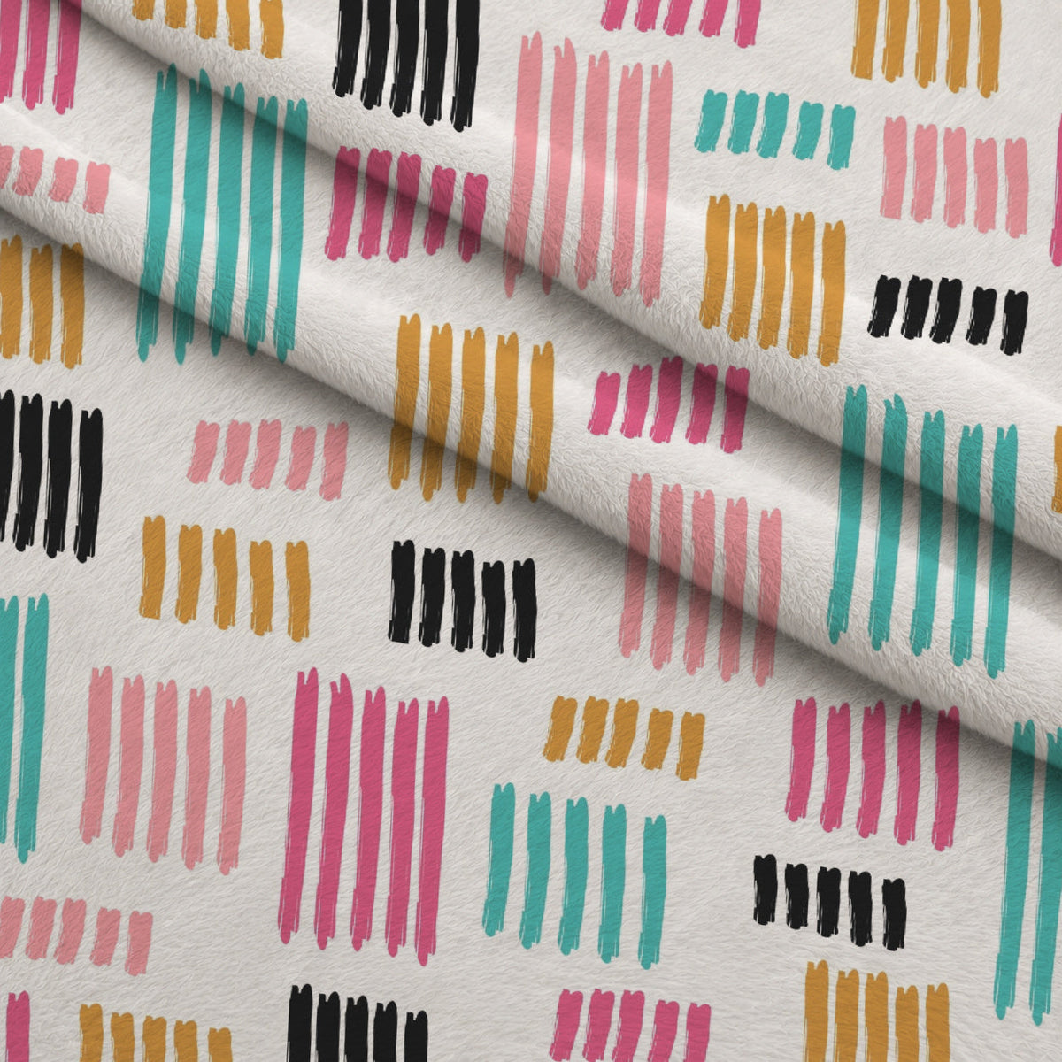 Memphis Confetti Pattern 12 Fleece Fabric — fleece fabric folded close-up preview (mv-fleece-v1:lying)