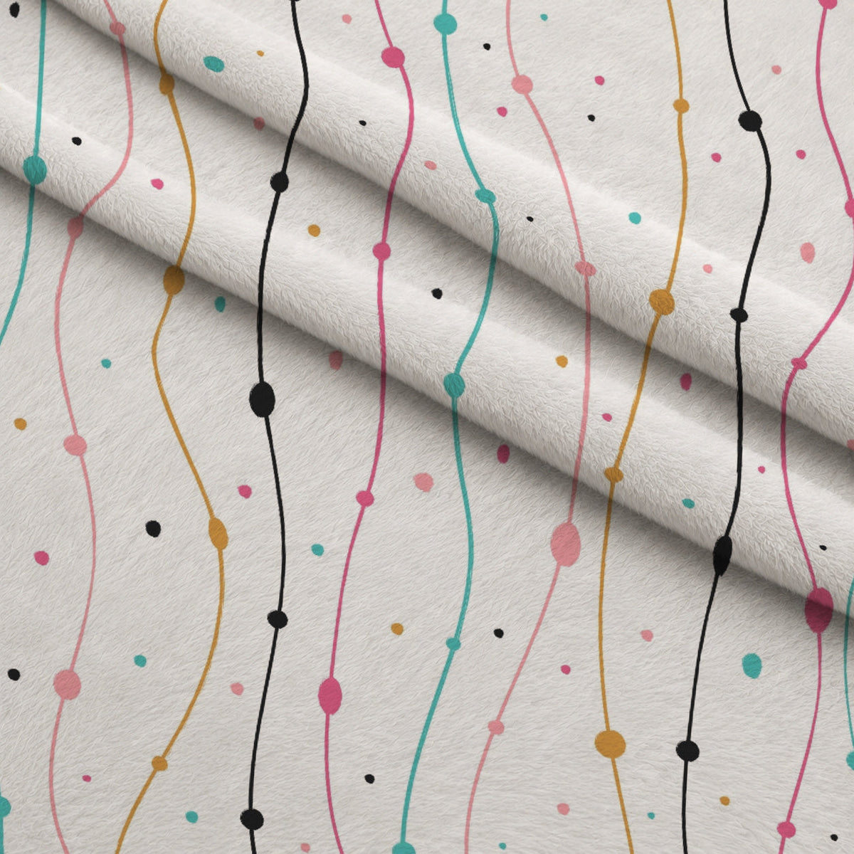Memphis Confetti Pattern 14 Fleece Fabric — fleece fabric folded close-up preview (mv-fleece-v1:lying)