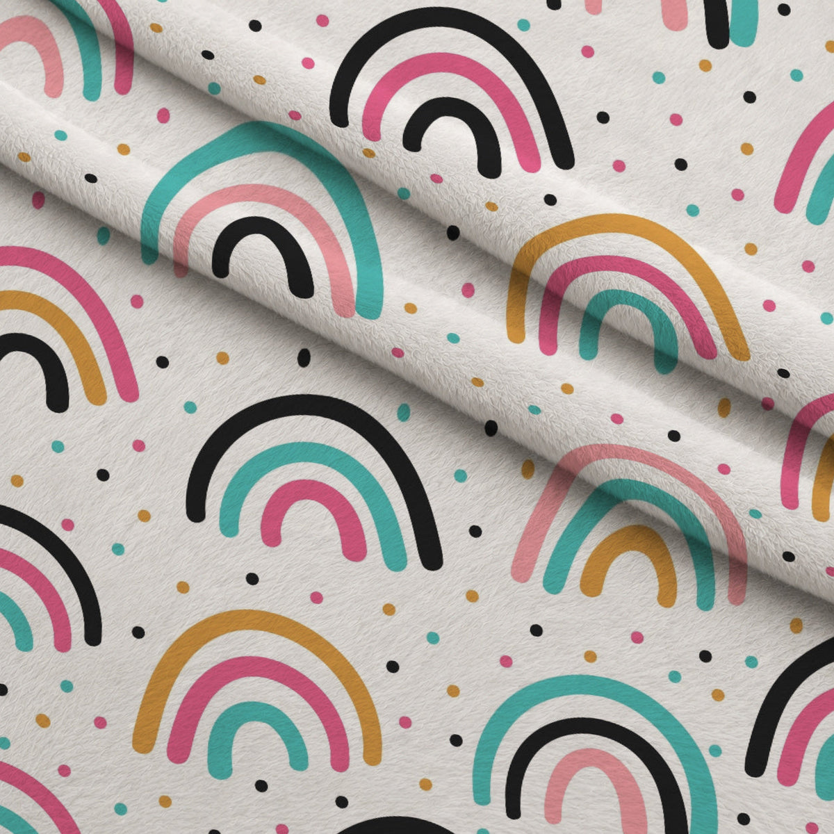 Memphis Confetti Pattern 8 Fleece Fabric — fleece fabric folded close-up preview (mv-fleece-v1:lying)