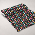 Memphis Confetti Pattern 9 Fleece Fabric — fleece fabric unrolled bolt preview (mv-fleece-v1:bolt)