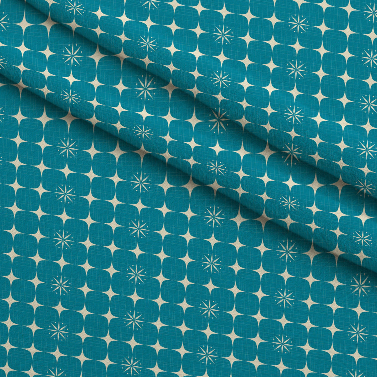 Midcentury Sparkle Pattern 10 Fleece Fabric — fleece fabric folded close-up preview (mv-fleece-v1:lying)