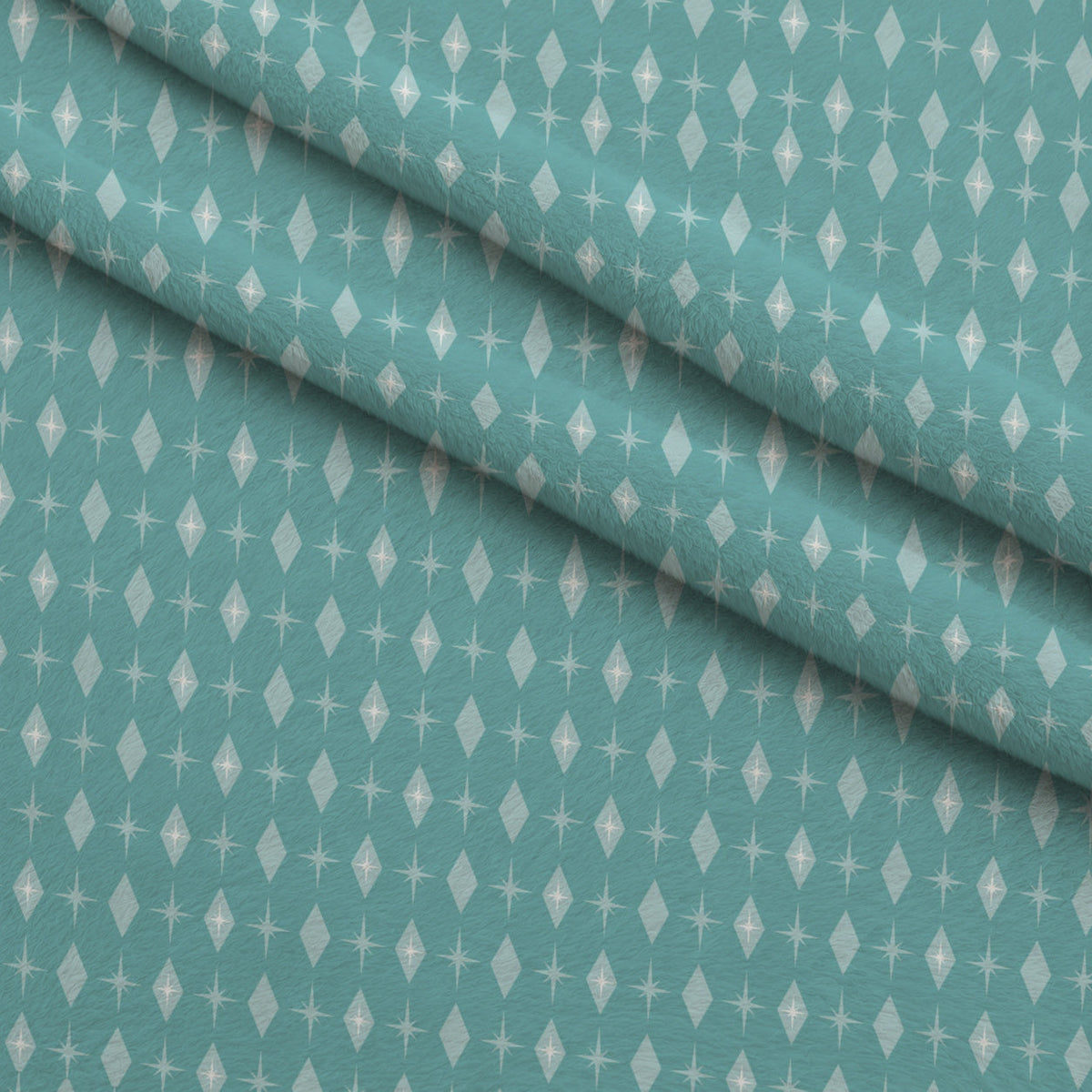 Midcentury Sparkle Pattern 11 Fleece Fabric — fleece fabric folded close-up preview (mv-fleece-v1:lying)