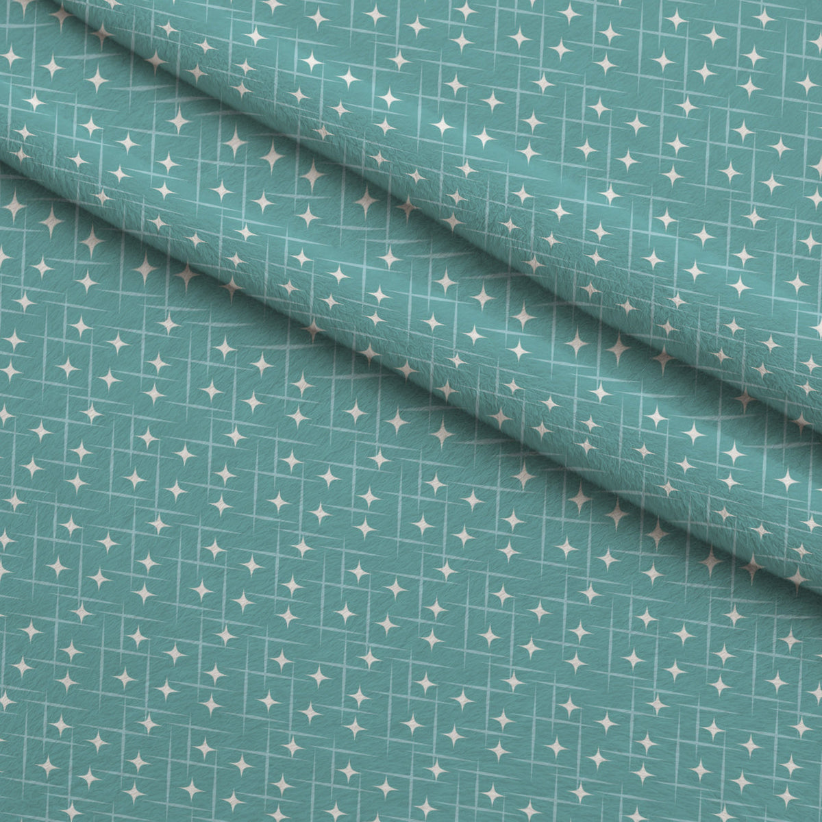 Midcentury Sparkle Pattern 12 Fleece Fabric — fleece fabric folded close-up preview (mv-fleece-v1:lying)