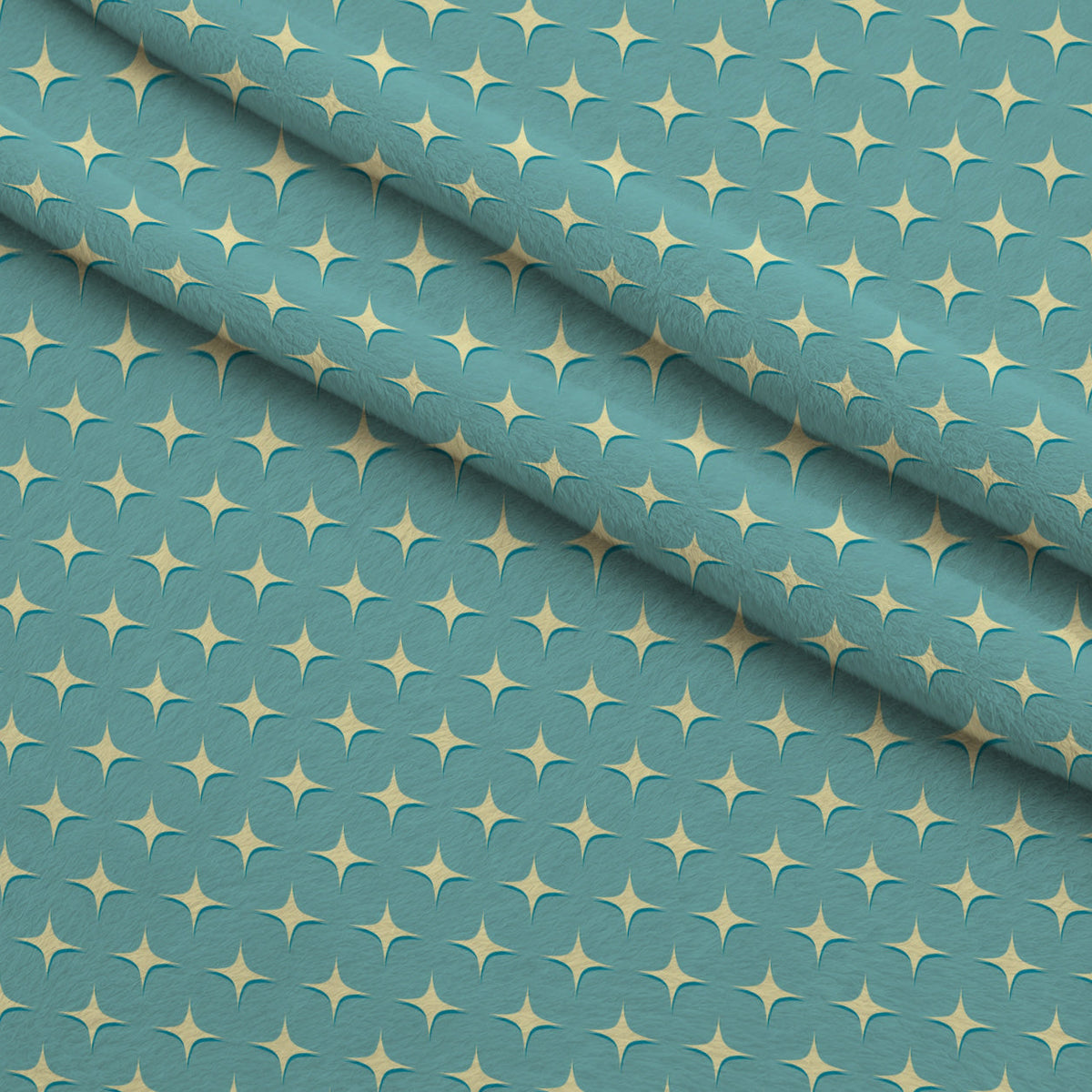 Midcentury Sparkle Pattern 2 Fleece Fabric — fleece fabric folded close-up preview (mv-fleece-v1:lying)