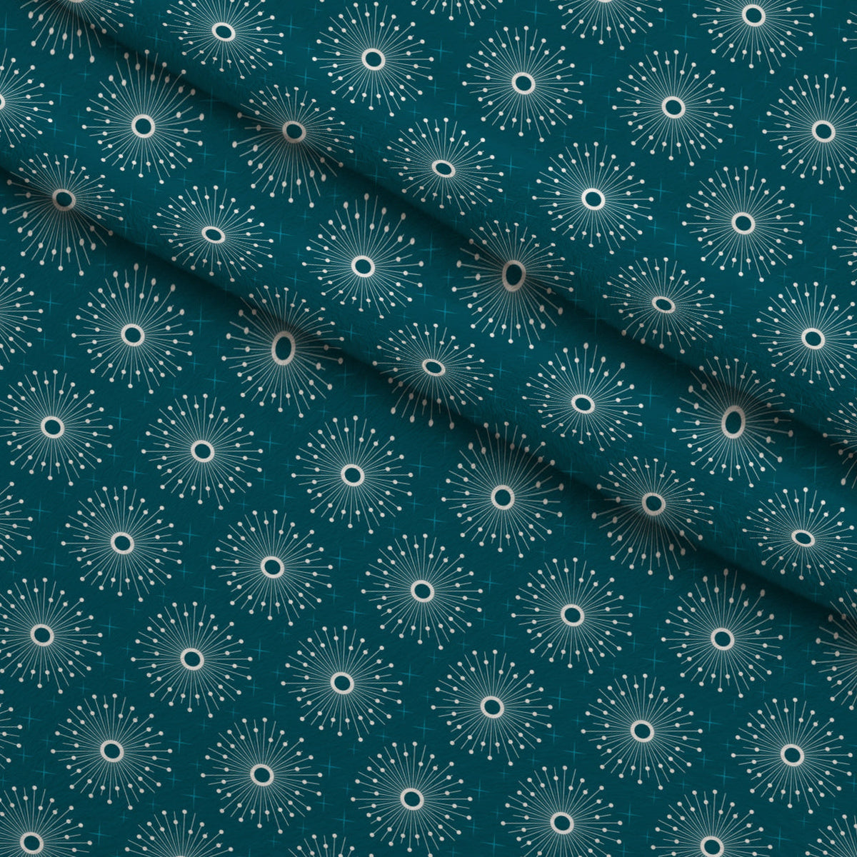 Midcentury Sparkle Pattern 5 Fleece Fabric — fleece fabric folded close-up preview (mv-fleece-v1:lying)