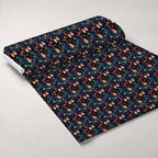 Midnight Blooms Pattern 2 Fleece Fabric — fleece fabric unrolled bolt preview (mv-fleece-v1:bolt)