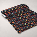 Midnight Blooms Pattern 4 Fleece Fabric — fleece fabric unrolled bolt preview (mv-fleece-v1:bolt)