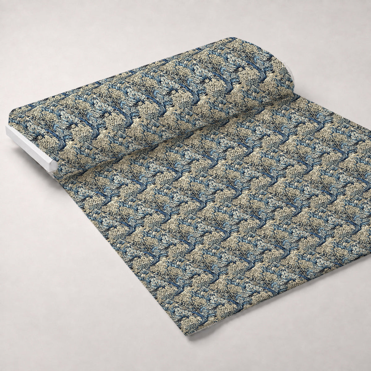 Midnight Bramble Pattern 2 Fleece Fabric — fleece fabric unrolled bolt preview (mv-fleece-v1:bolt)