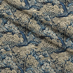 Midnight Bramble Pattern 2 Fleece Fabric — fleece fabric folded close-up preview (mv-fleece-v1:lying)