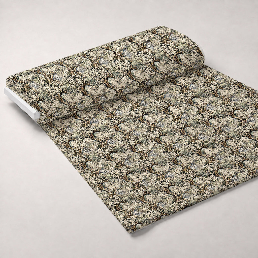 Midnight Bramble Pattern 4 Fleece Fabric — fleece fabric unrolled bolt preview (mv-fleece-v1:bolt)