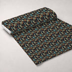 Midnight Familiars Pattern 10 Fleece Fabric — fleece fabric unrolled bolt preview (mv-fleece-v1:bolt)