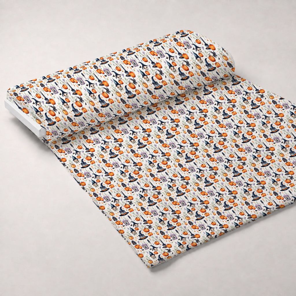 Midnight Familiars Pattern 11 Fleece Fabric — fleece fabric unrolled bolt preview (mv-fleece-v1:bolt)