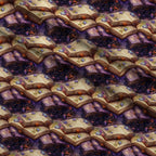 Midnight Familiars Pattern 38 Fleece Fabric — fleece fabric folded close-up preview (mv-fleece-v1:lying)
