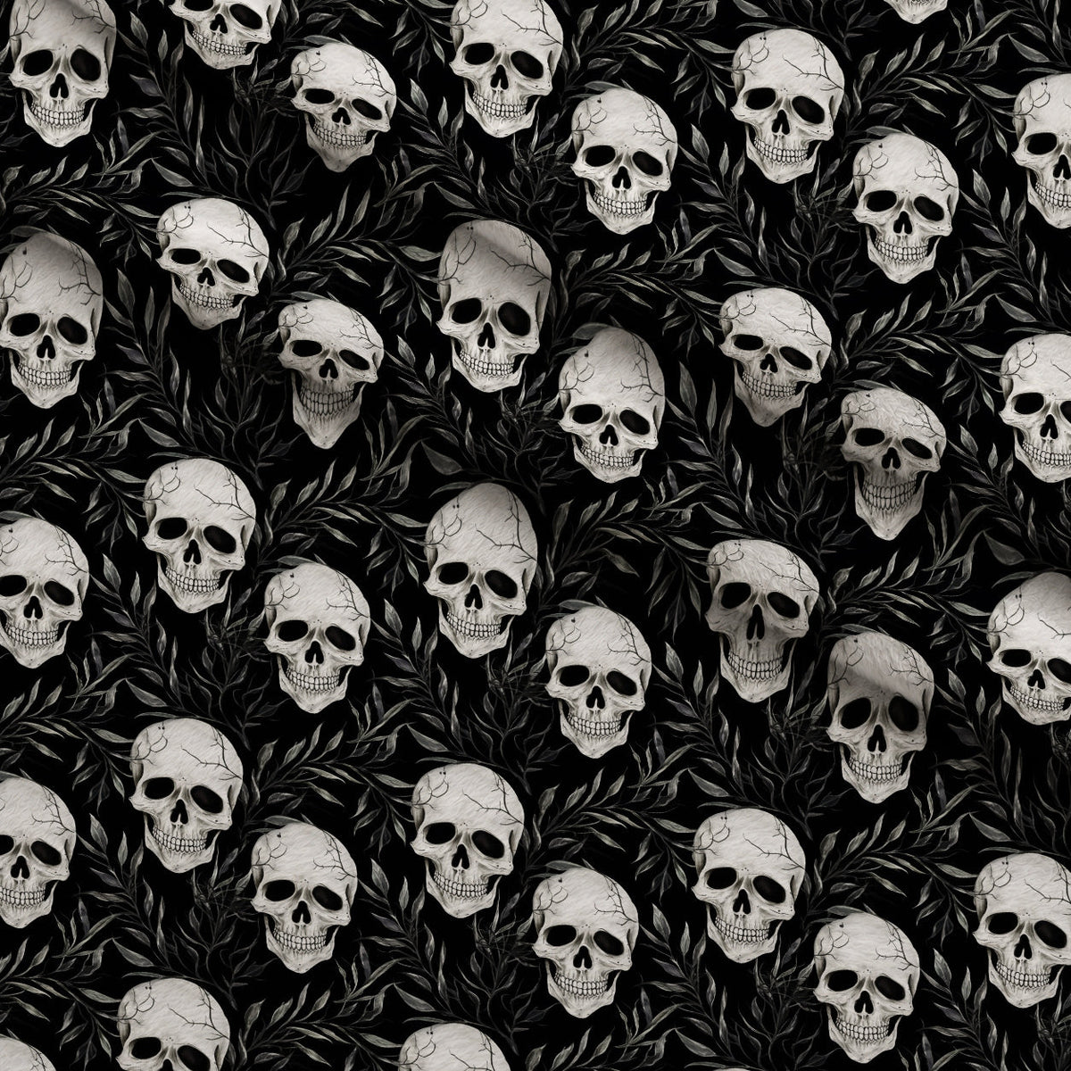Midnight Familiars Pattern 7 Fleece Fabric — fleece fabric folded close-up preview (mv-fleece-v1:lying)