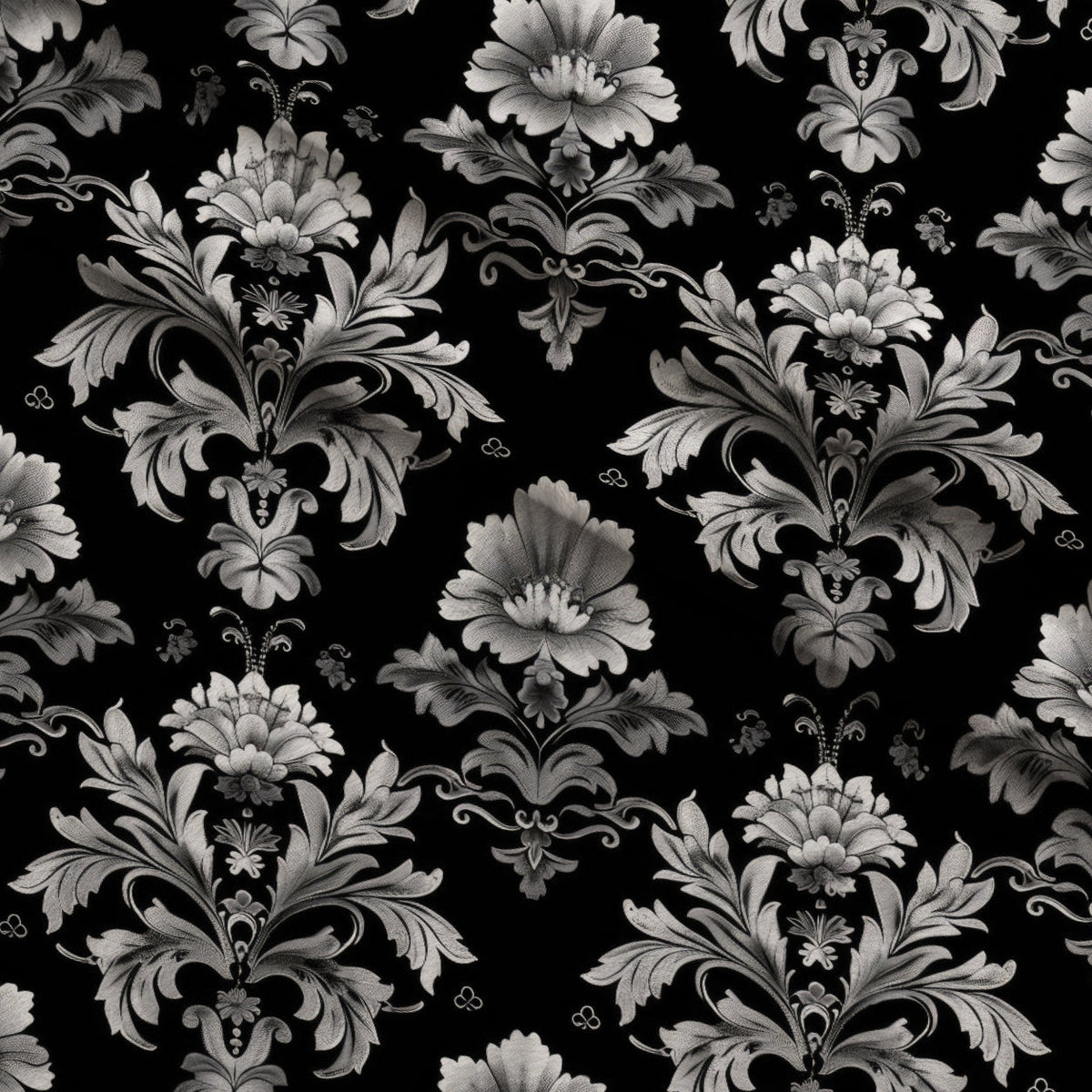 Midnight Filigree Pattern 10 Fleece Fabric — fleece fabric folded close-up preview (mv-fleece-v1:lying)