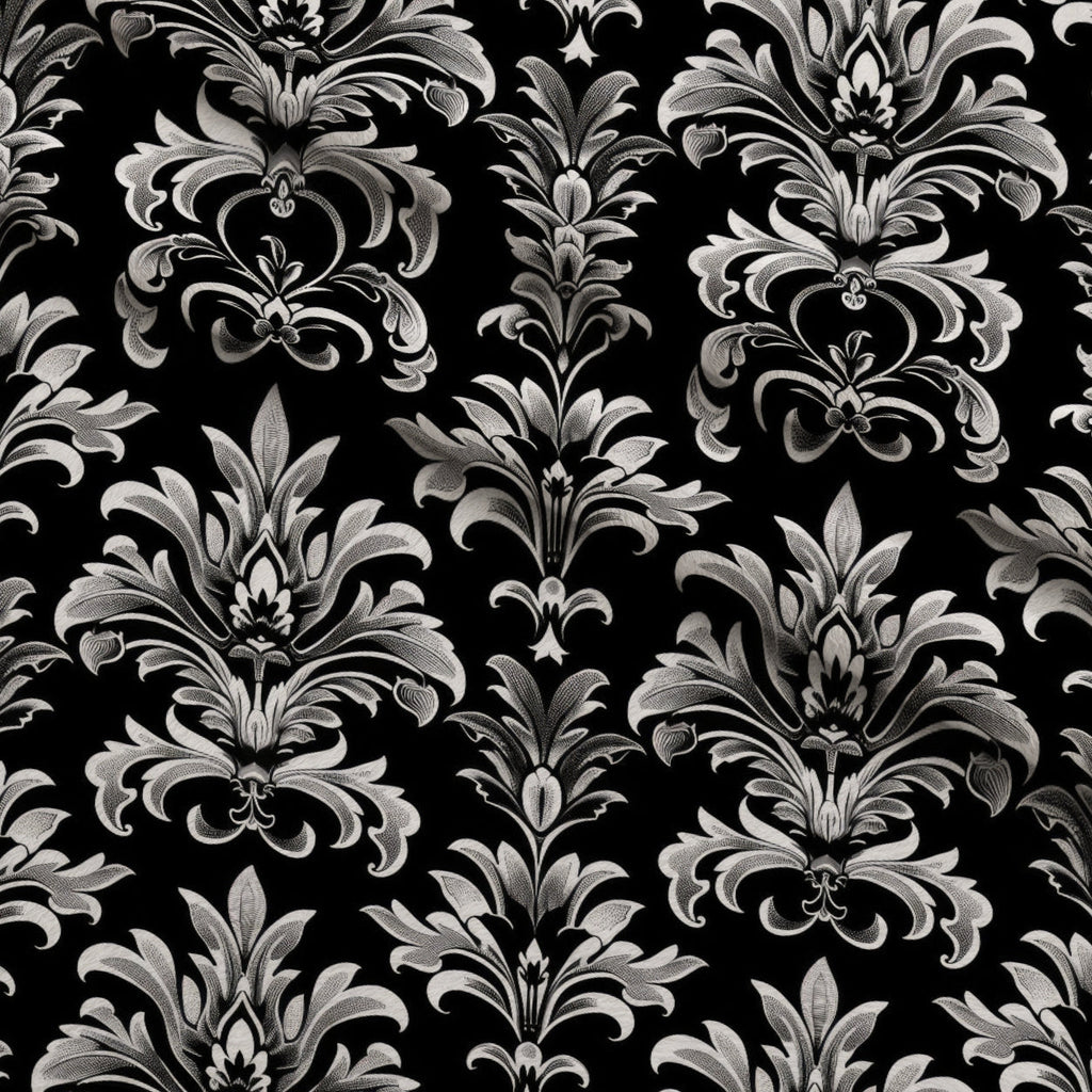 Midnight Filigree Pattern 12 Fleece Fabric — fleece fabric folded close-up preview (mv-fleece-v1:lying)