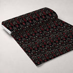 Midnight Filigree Pattern 6 Fleece Fabric — fleece fabric unrolled bolt preview (mv-fleece-v1:bolt)