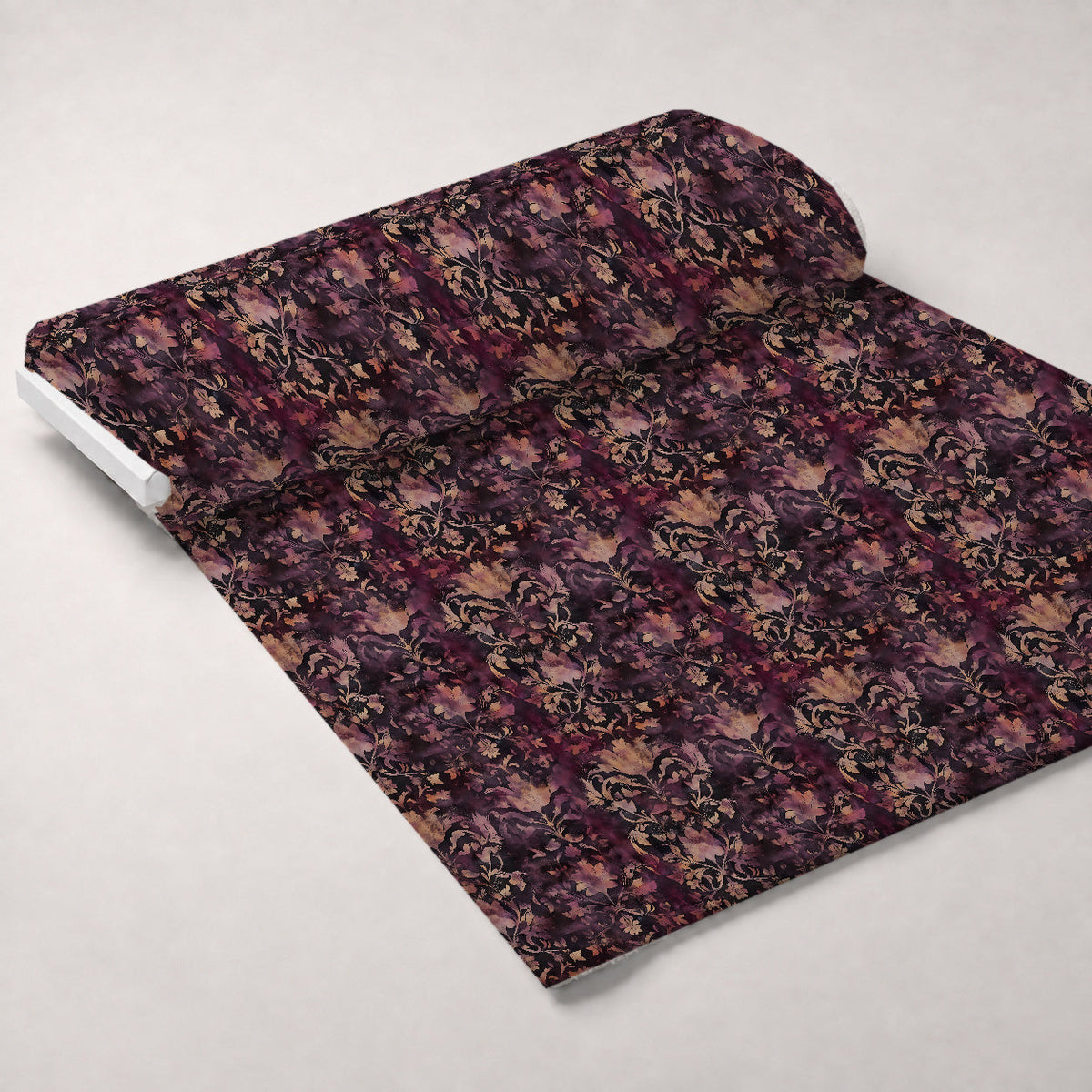 Midnight Harvest Garden Pattern 14 Fleece Fabric — fleece fabric unrolled bolt preview (mv-fleece-v1:bolt)