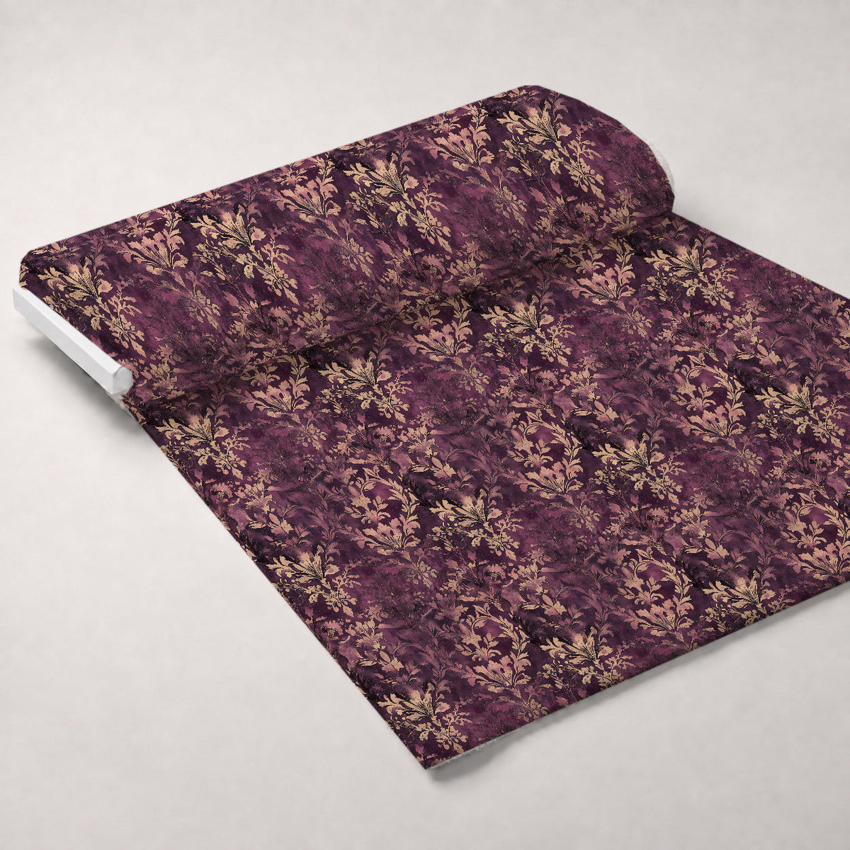 Midnight Harvest Garden Pattern 18 Fleece Fabric — fleece fabric unrolled bolt preview (mv-fleece-v1:bolt)