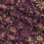 Midnight Harvest Garden Pattern 2 Fleece Fabric — fleece fabric folded close-up preview (mv-fleece-v1:lying)