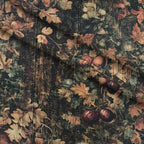 Midnight Harvest Garden Pattern 21 Fleece Fabric — fleece fabric folded close-up preview (mv-fleece-v1:lying)