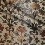 Midnight Harvest Garden Pattern 5 Fleece Fabric — fleece fabric folded close-up preview (mv-fleece-v1:lying)