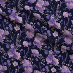 Midnight Lavender Pattern 10 Fleece Fabric — fleece fabric folded close-up preview (mv-fleece-v1:lying)