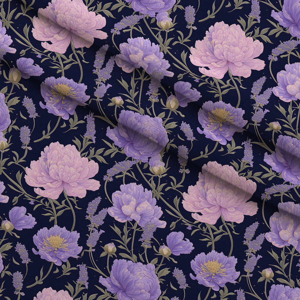 Midnight Lavender Pattern 13 Fleece Fabric — fleece fabric folded close-up preview (mv-fleece-v1:lying)