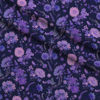 Midnight Lavender Pattern 2 Fleece Fabric — fleece fabric folded close-up preview (mv-fleece-v1:lying)