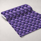 Midnight Lavender Pattern 6 Fleece Fabric — fleece fabric unrolled bolt preview (mv-fleece-v1:bolt)